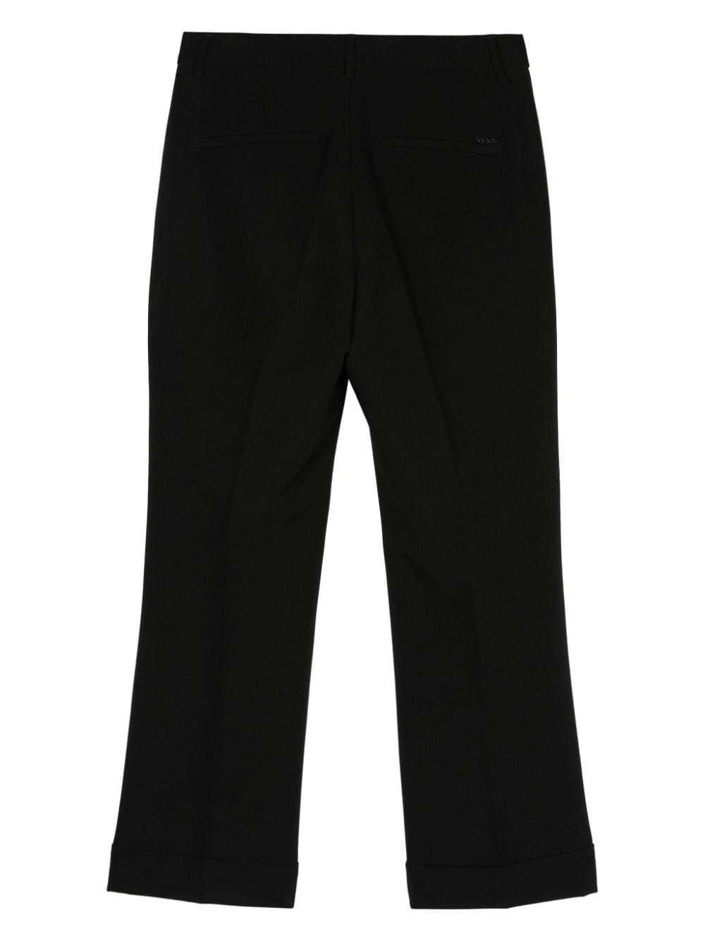 Seventy Straight Leg Pants With Lapel In Black