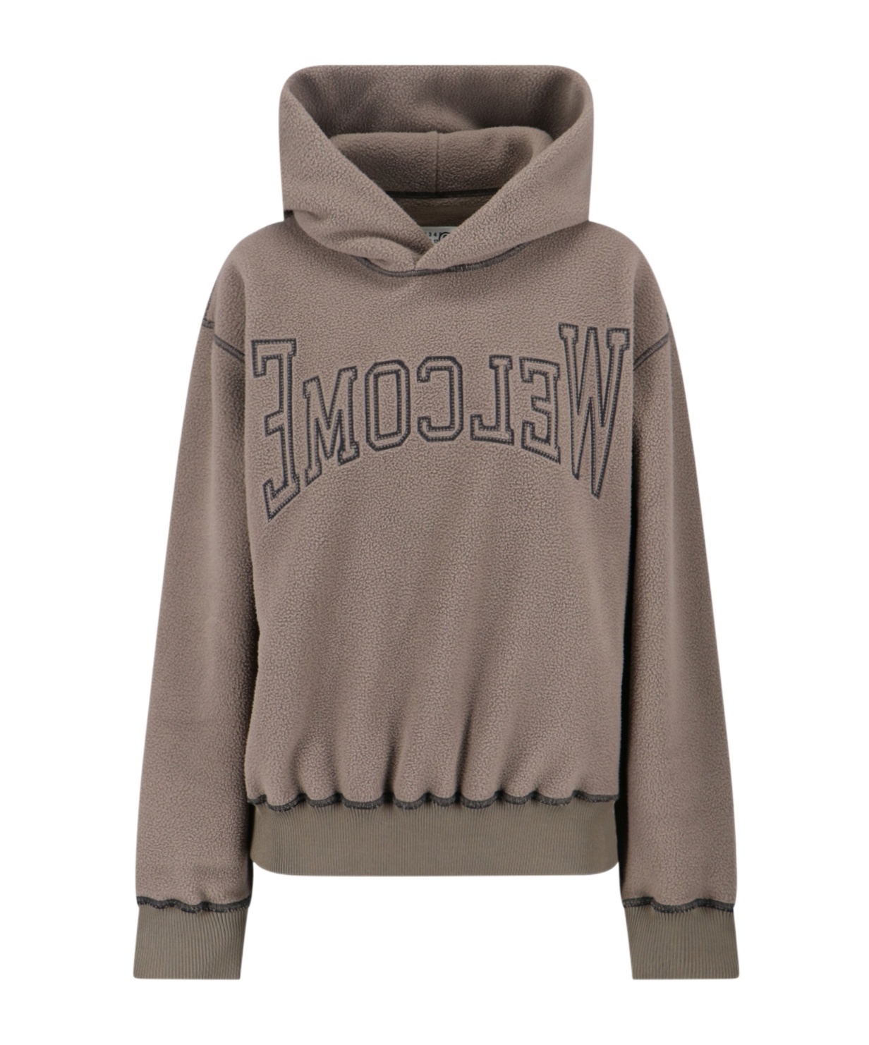 Mm6 Maison Margiela Long-sleeved Hoodie In Multi