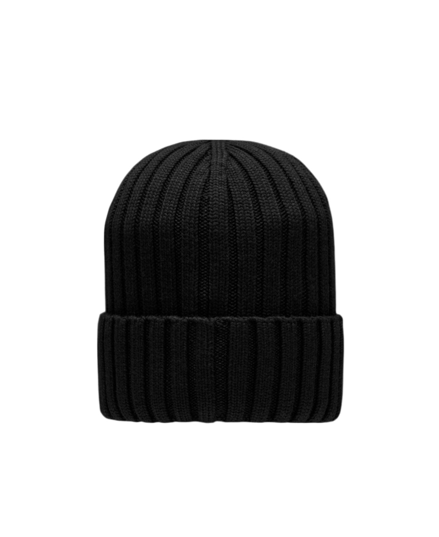 MONCLER MONCLER LOGO PATCH BEANIE