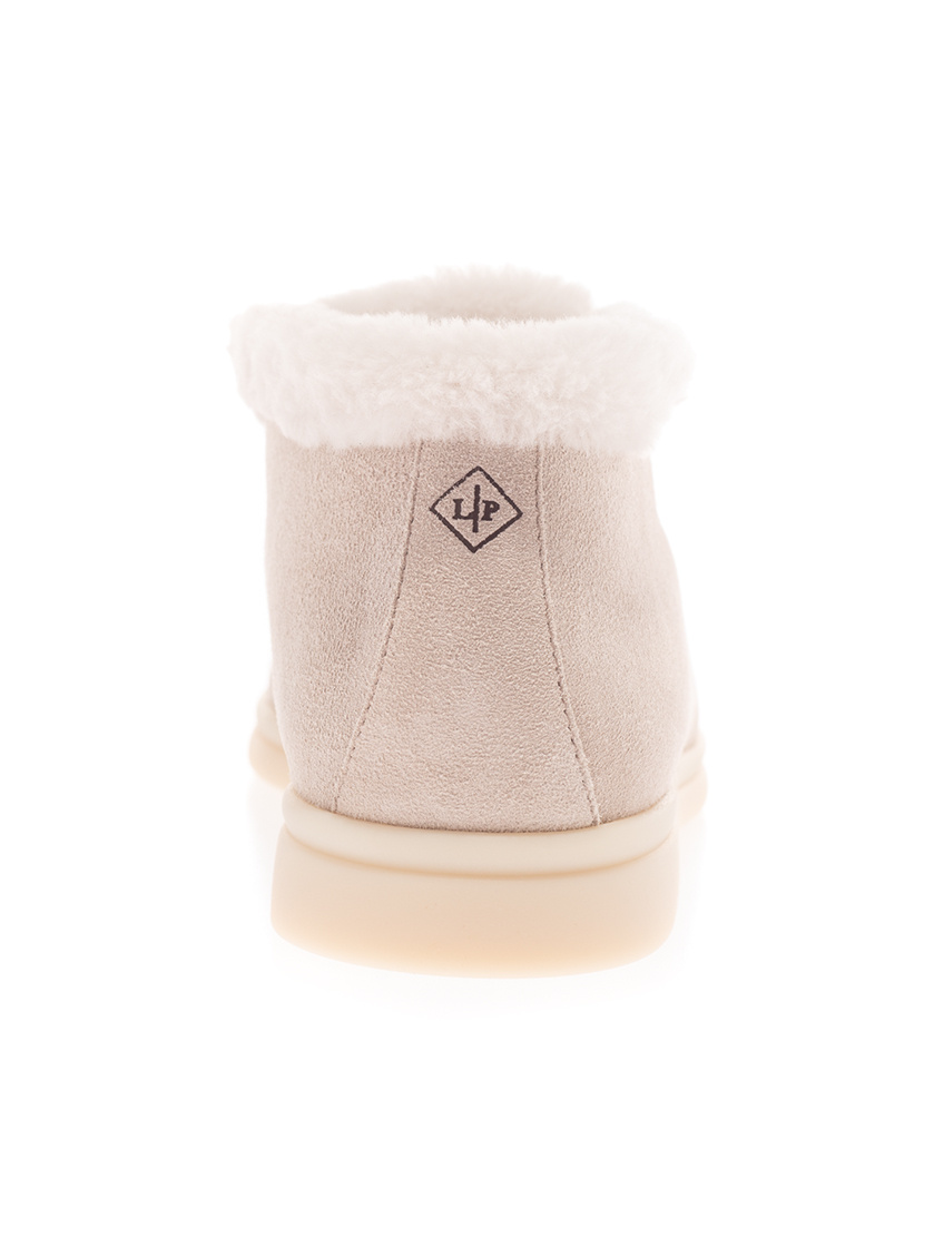 Loro Piana Open Walk Chukka Boots In Nude