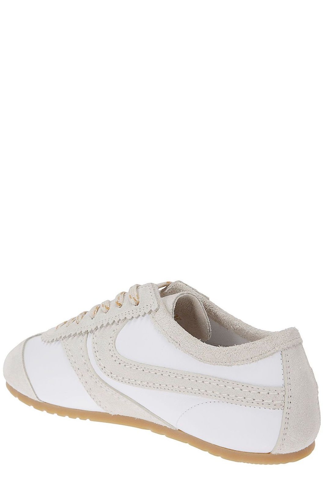 Dries Van Noten Round Toe Sneakers In White