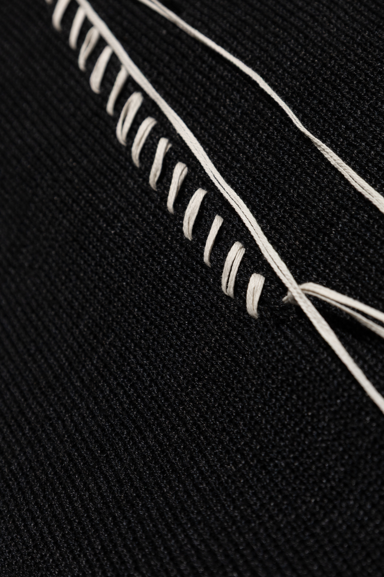Shop Yohji Yamamoto 10g Plated Crossed Pattern Embroidered Cardigan In Black