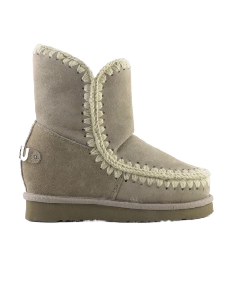 Mou Logo Boots In Green