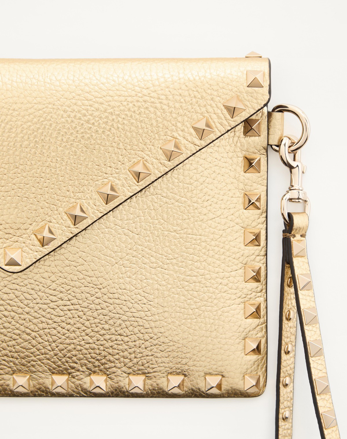 Valentino Rectangular Clutch In Nude