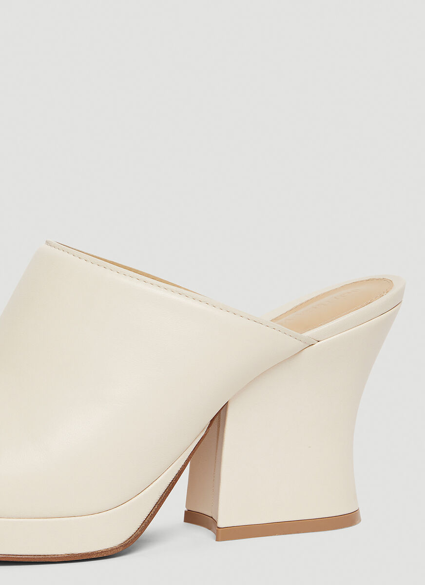 Bottega Veneta Stack Mules In Pattern