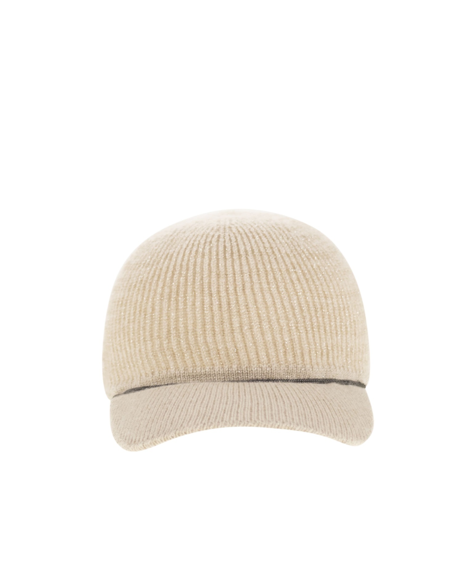 Brunello Cucinelli Ribbed-knit Baseball Cap In Brown