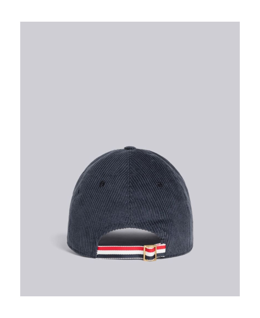 THOM BROWNE CORDUROY-DETAIL BASEBALL CAP