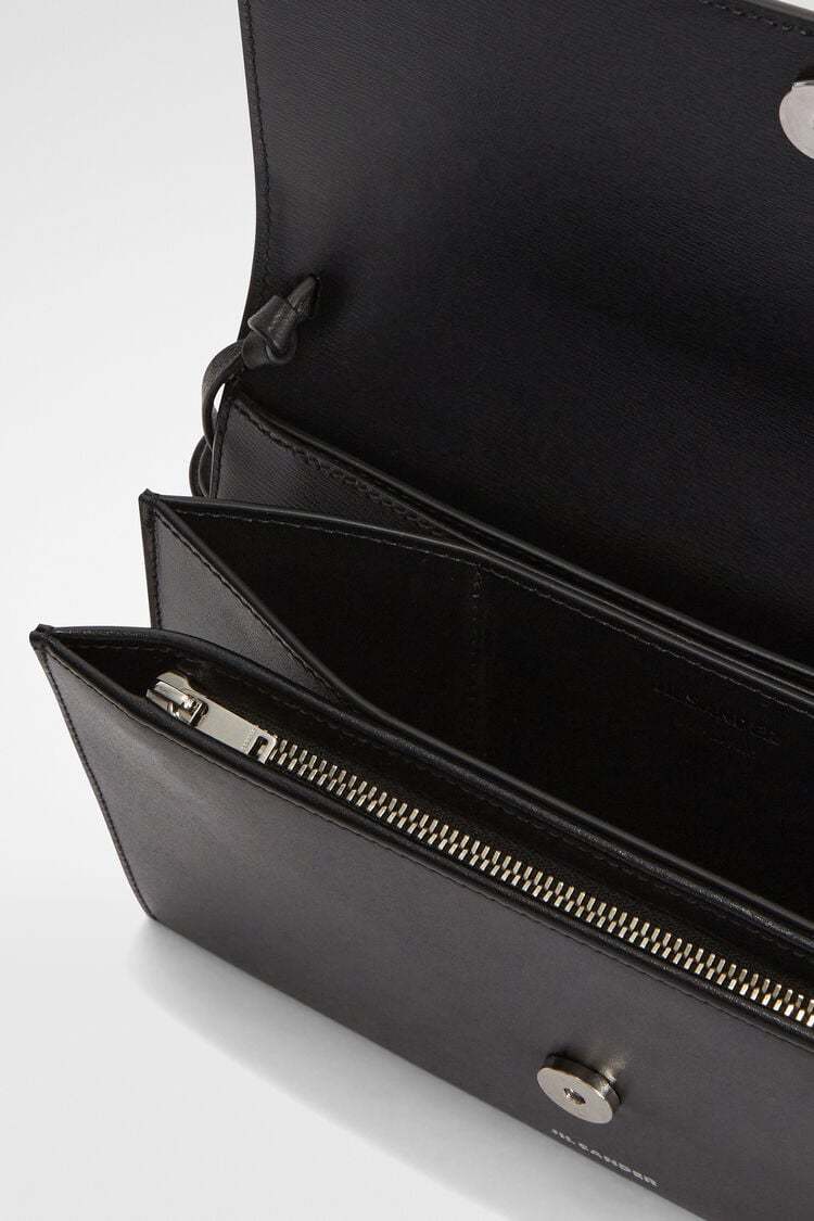 Jil Sander Tasseled Leather Shoulder Bag