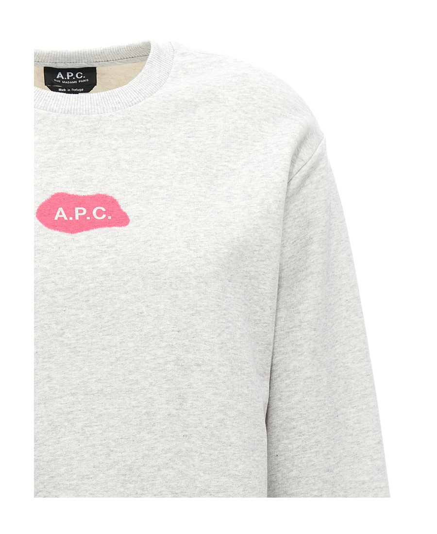 Apc A.p.c. Sweatshirt With Logo In White