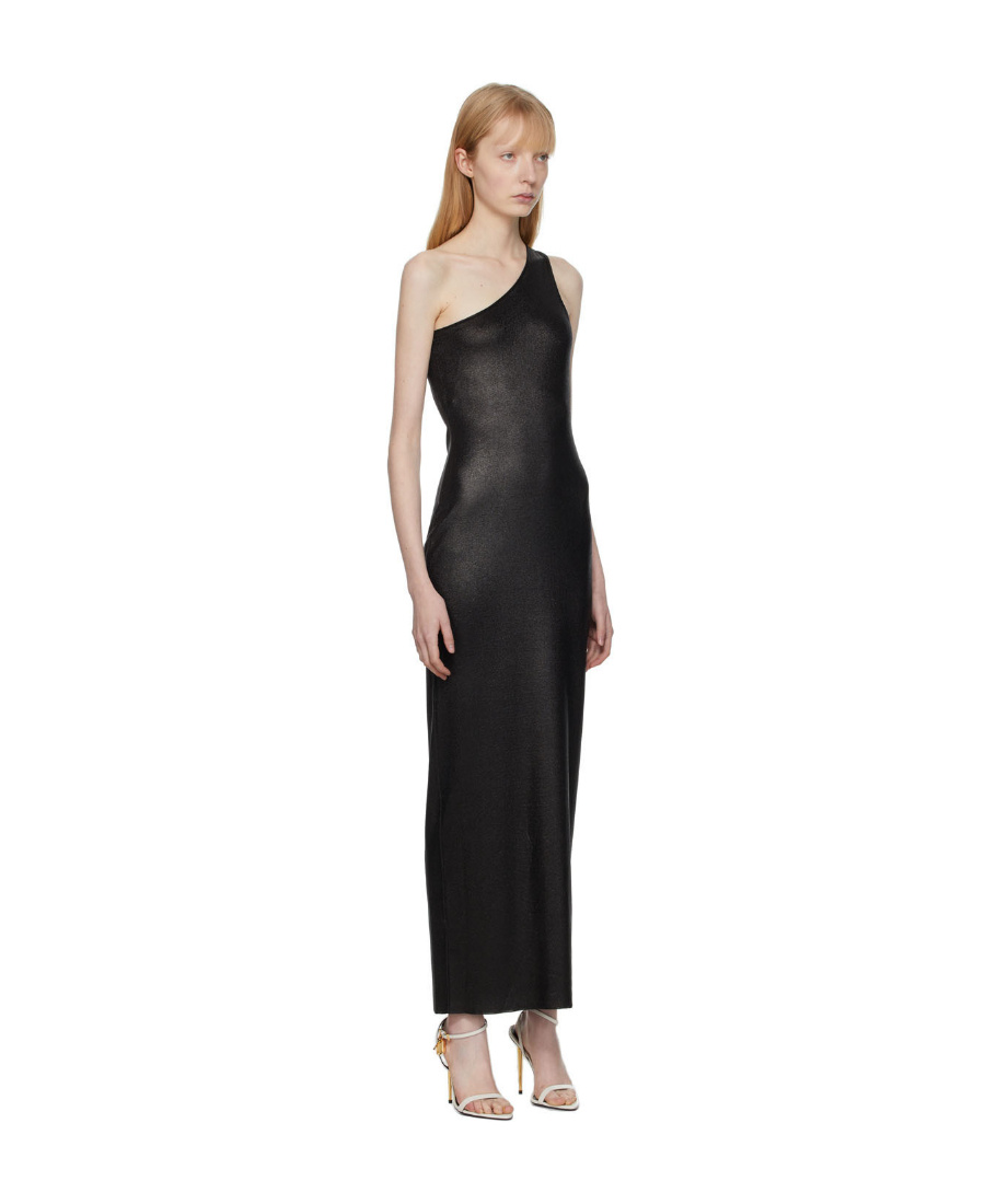 Tom Ford One-shoulder Slim Dress In Black