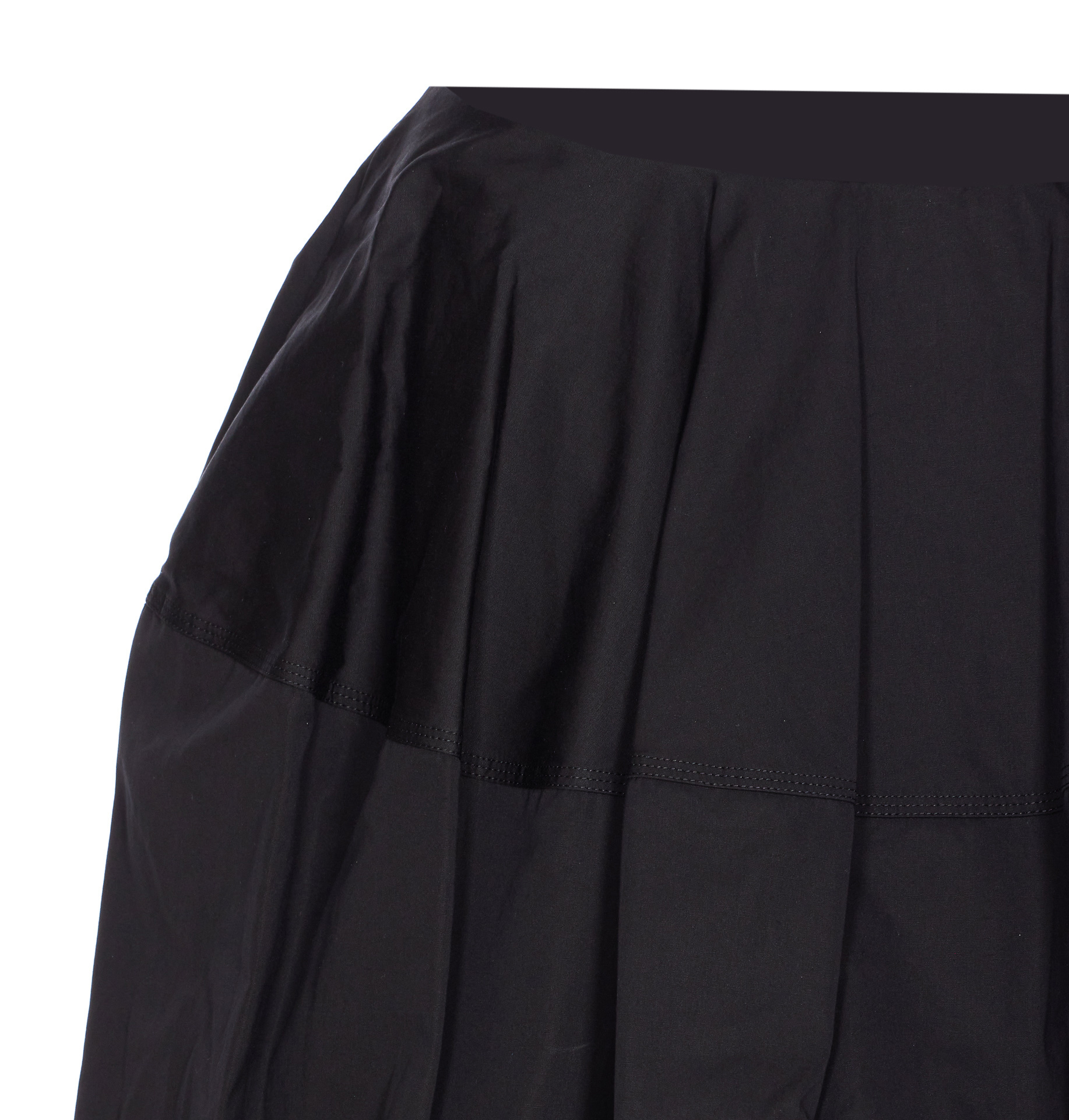 Alaïa Balloon Fit Skirt With Gathered Accents In Black