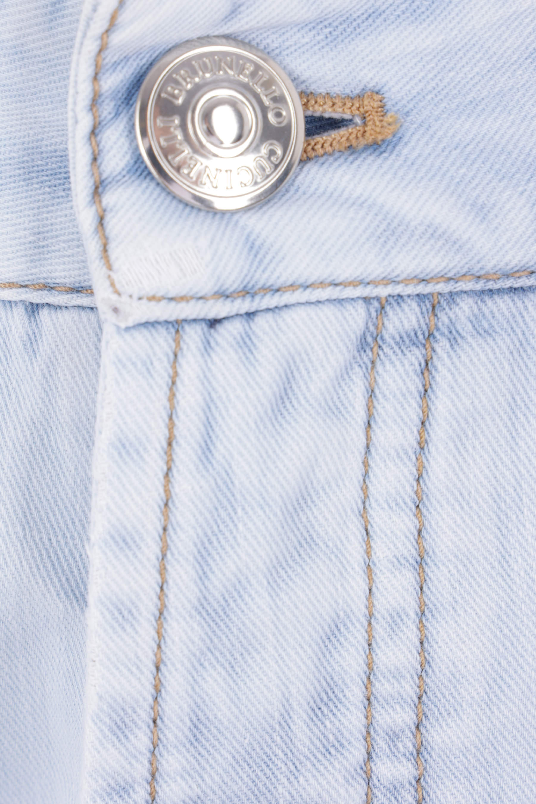 Brunello Cucinelli Belt-loop Jeans In White
