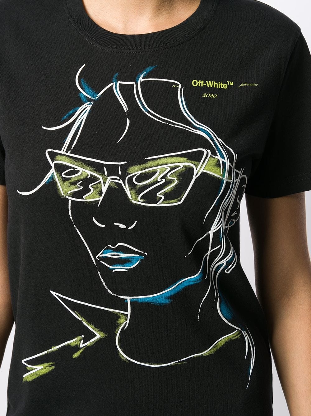 Off-white Pattern Printed T-shirt In Black