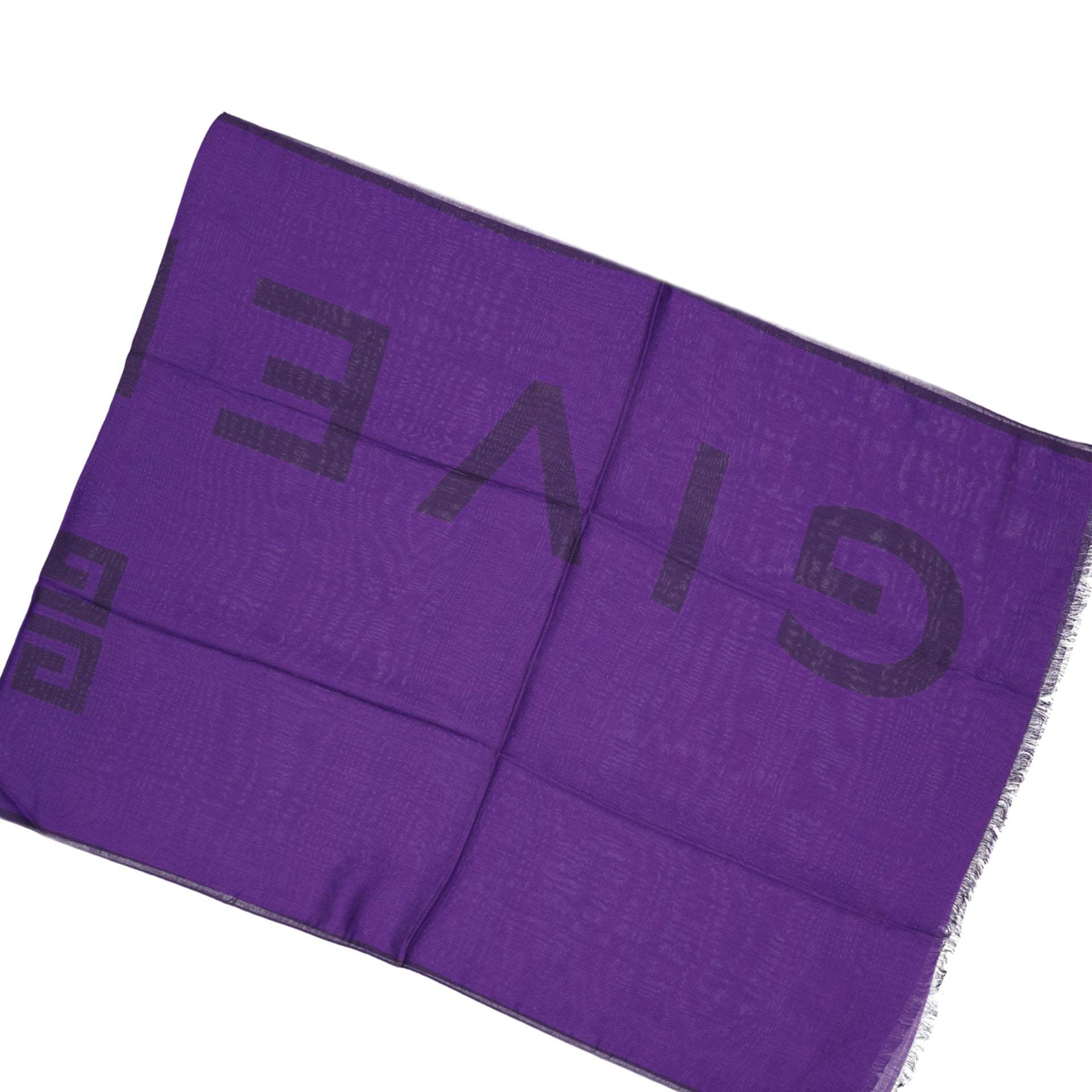Givenchy Cashmere Blend Scarf In Purple