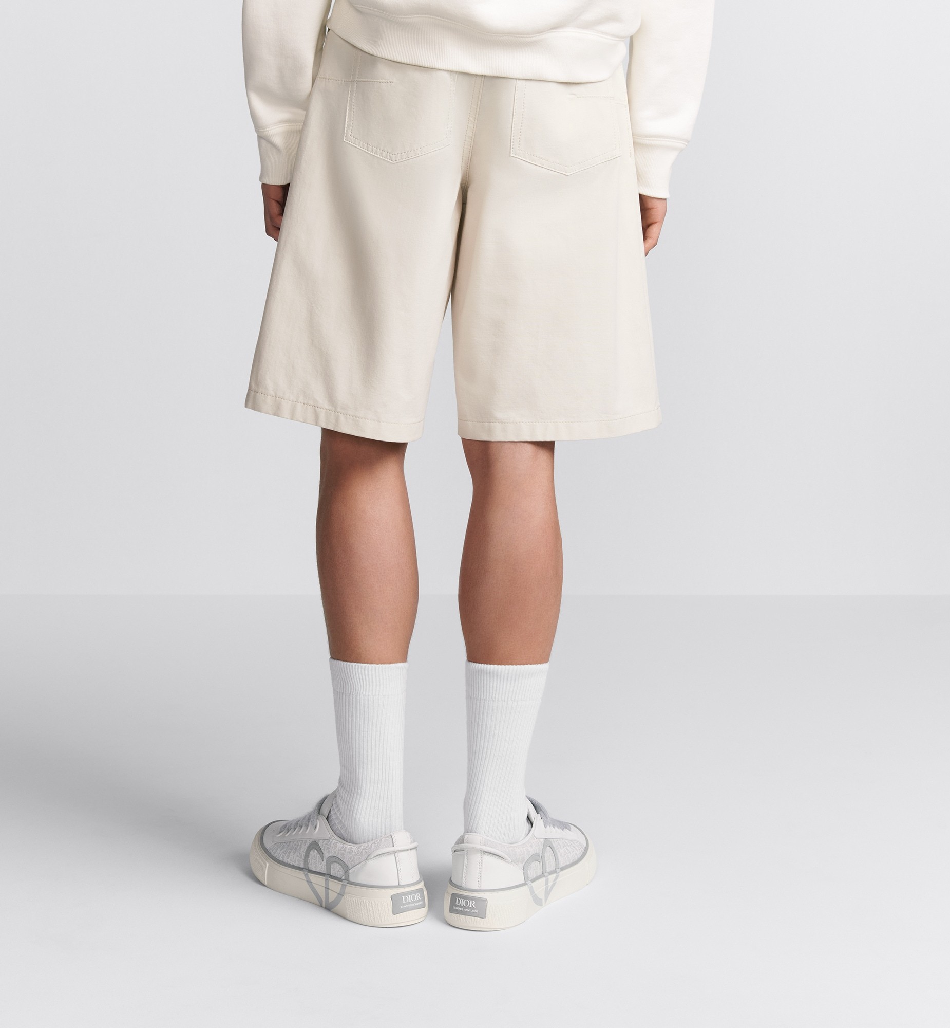 Dior Cd Heart-shaped Bermuda Shorts In White