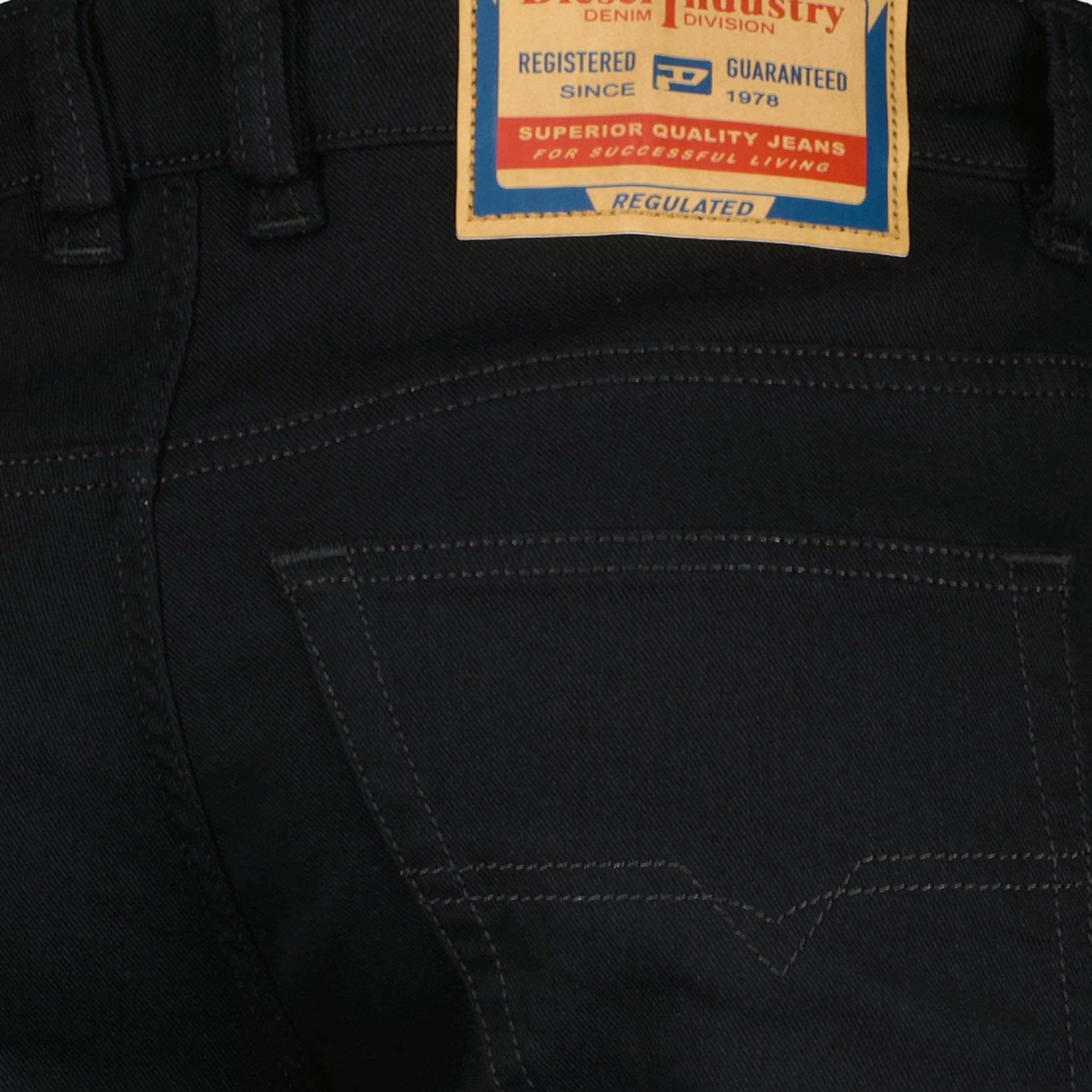 Diesel Jeans With Belt Loops In Black