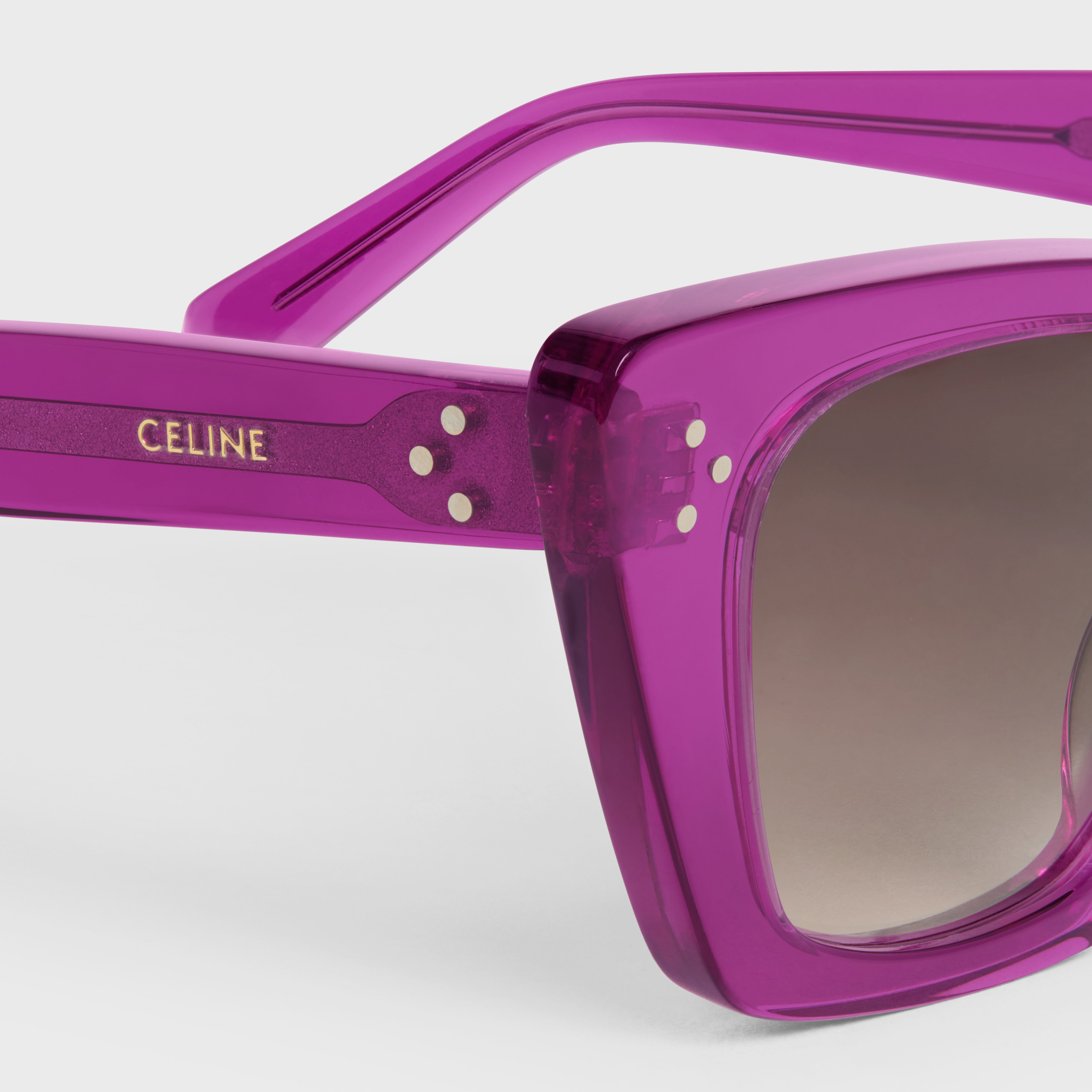 Celine Cat Eye S187 Sunglasses In Acetate In Pink