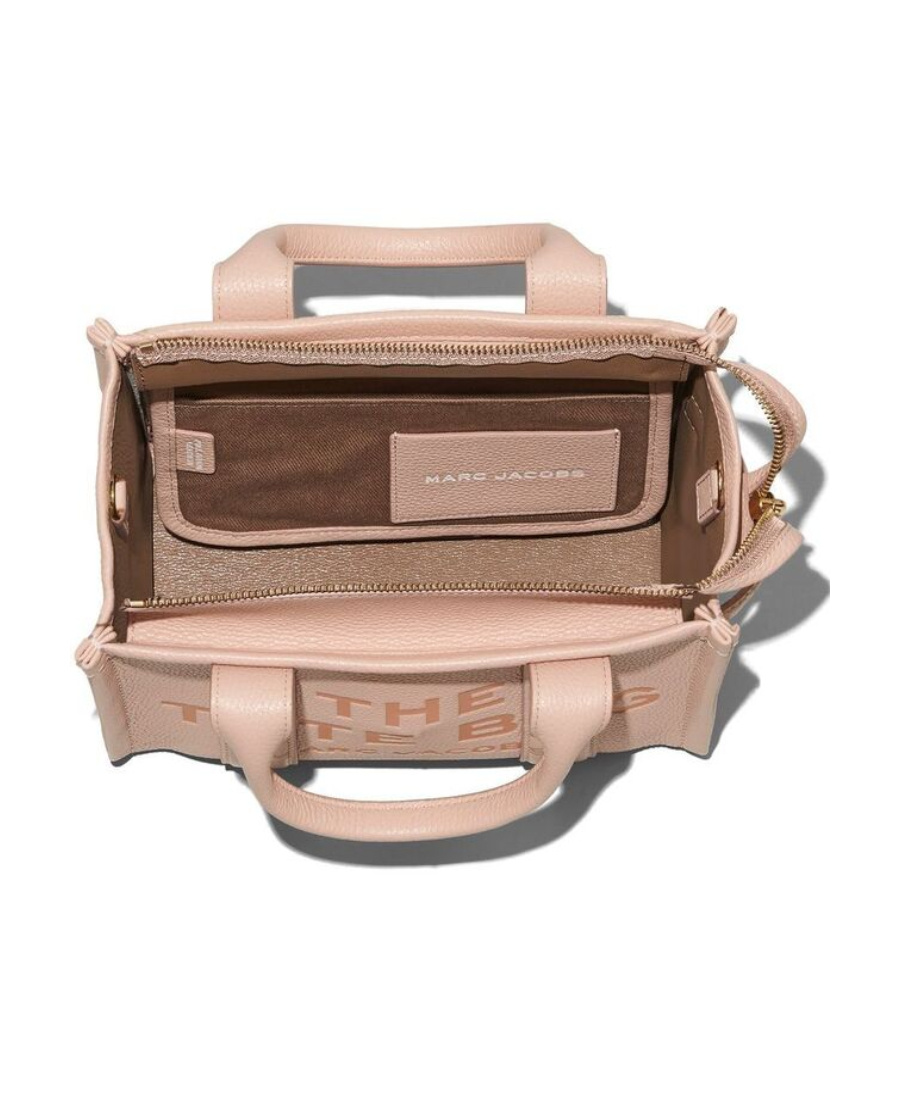 Marc Jacobs The Leather Mini Tote Bag In Pink
