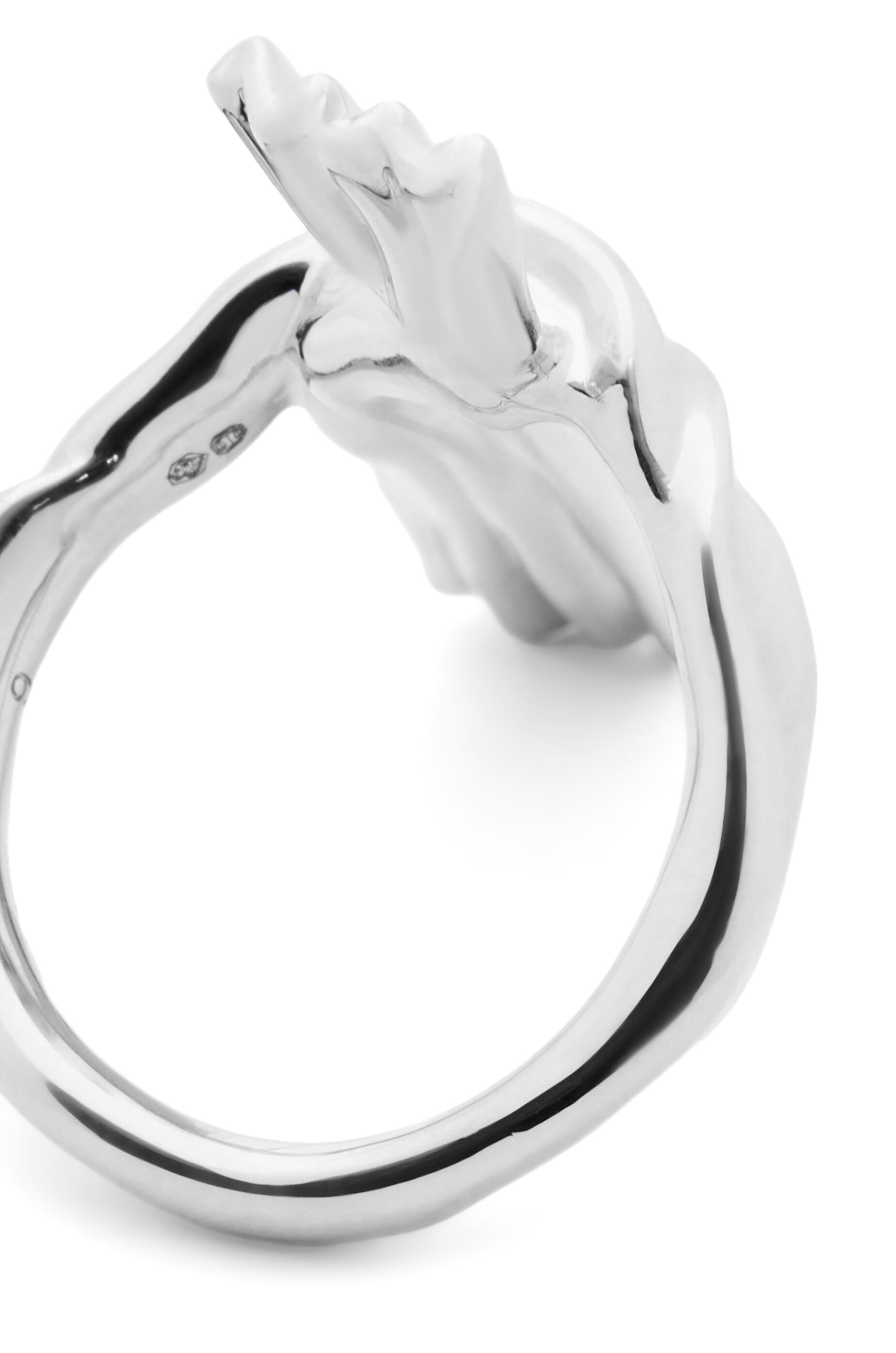 Loewe Knuckle Not Ring In White Gold In White