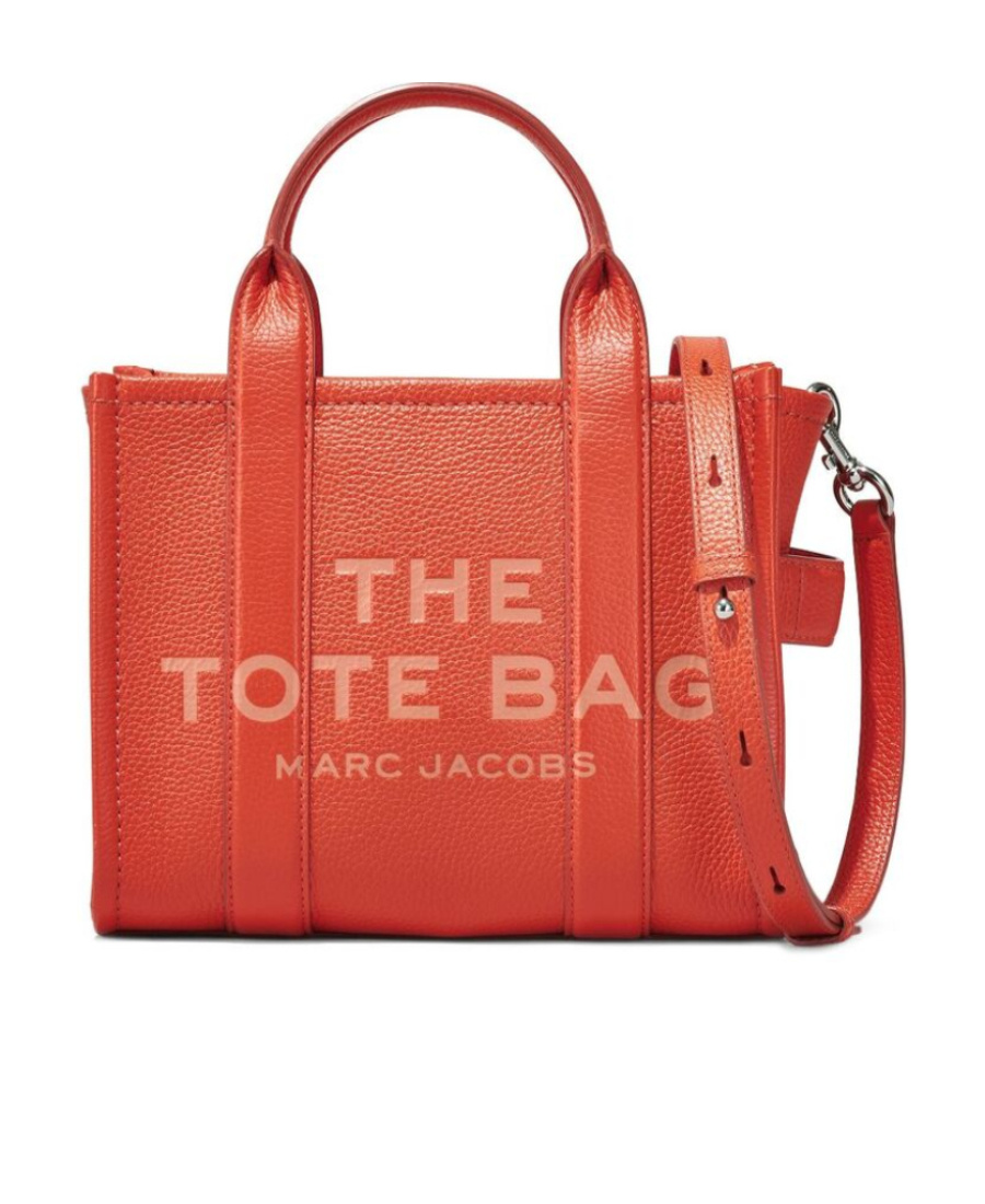 Marc Jacobs The Mini Tote Leather Bag In Red