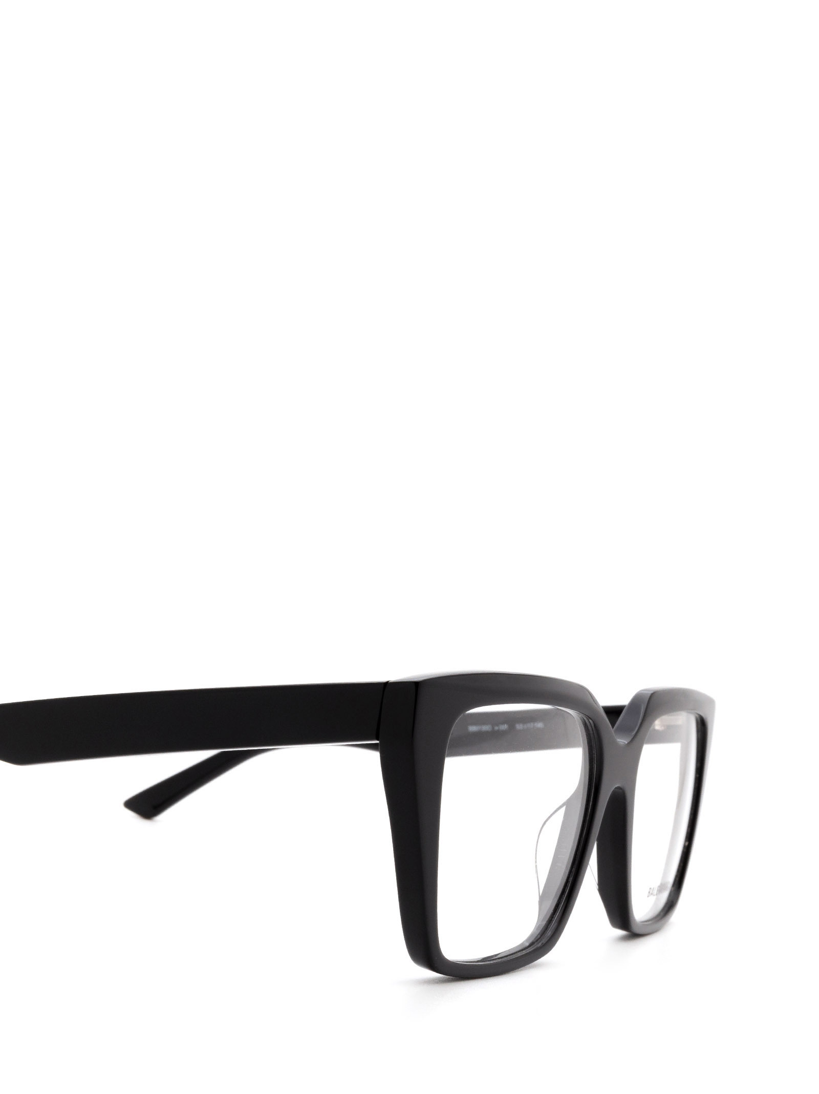Balenciaga Square-frame Logo-detail Glasses In Black