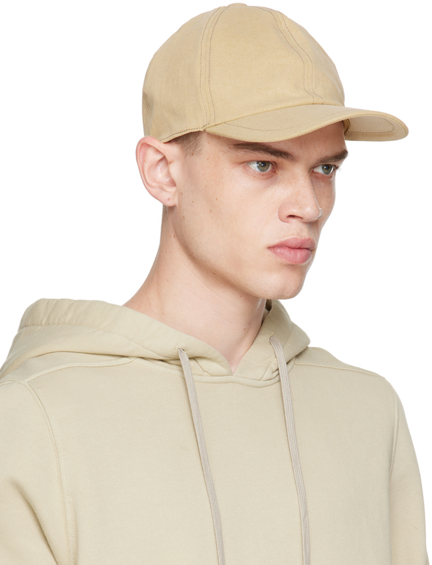 Rick Owens Drkshdw Overdyed Foil Baseball Cap In Nude