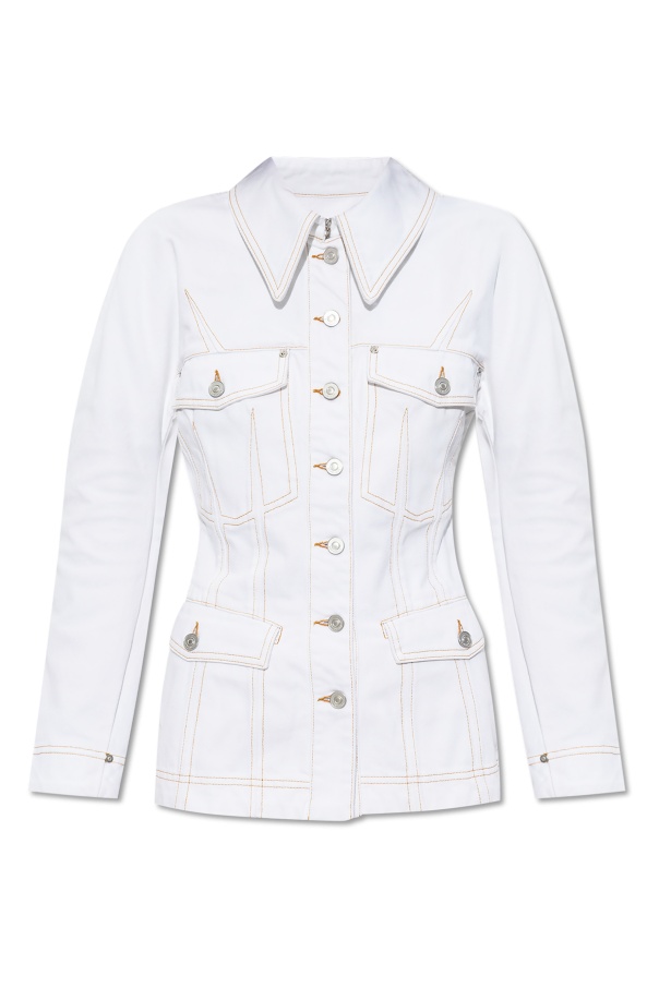 Givenchy Denim Buttoned Jacket In White