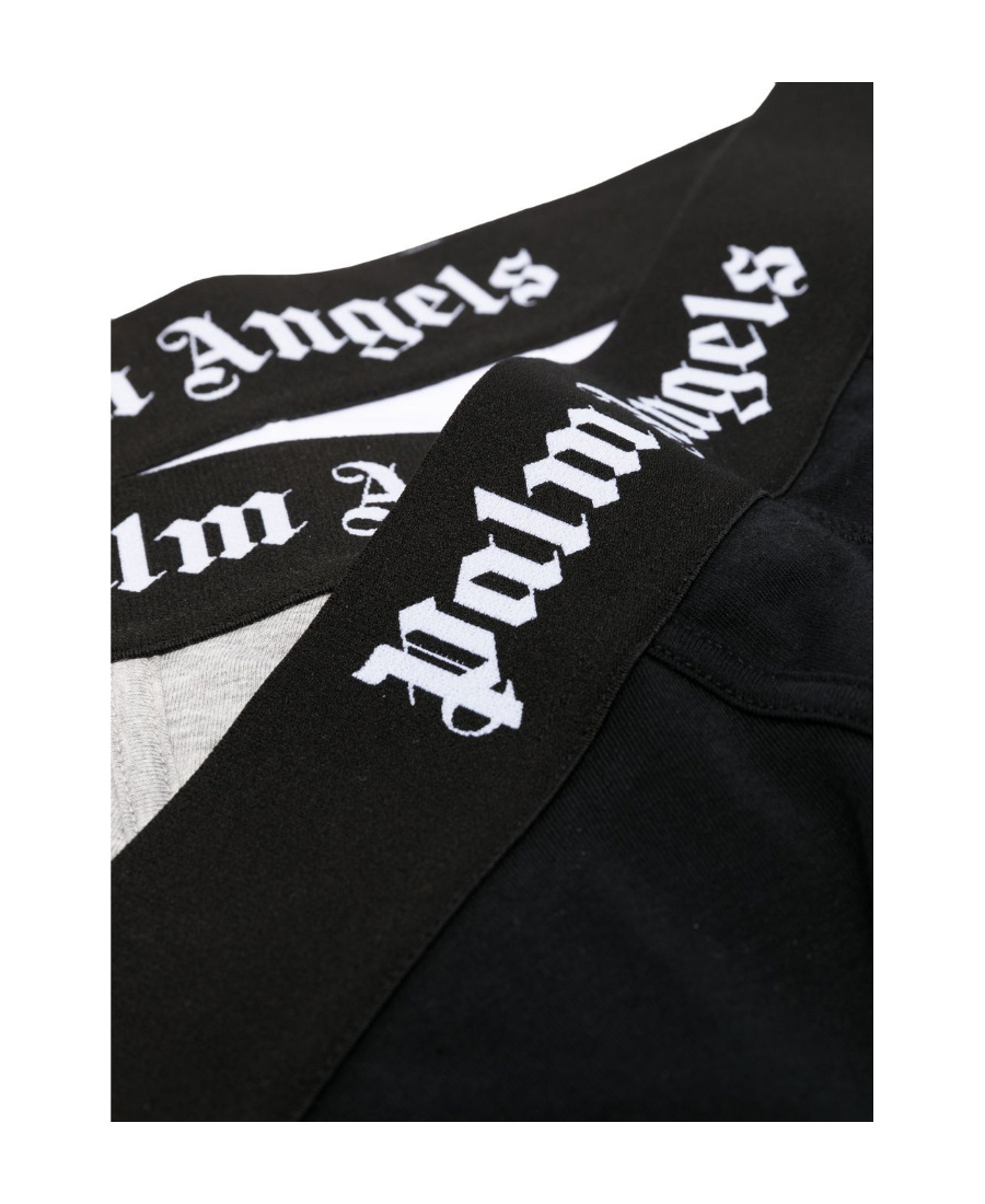 Palm Angels Men's Set Of Three Boxers | Size Small | Pmuh004c99fab001 Color 8484 In Black