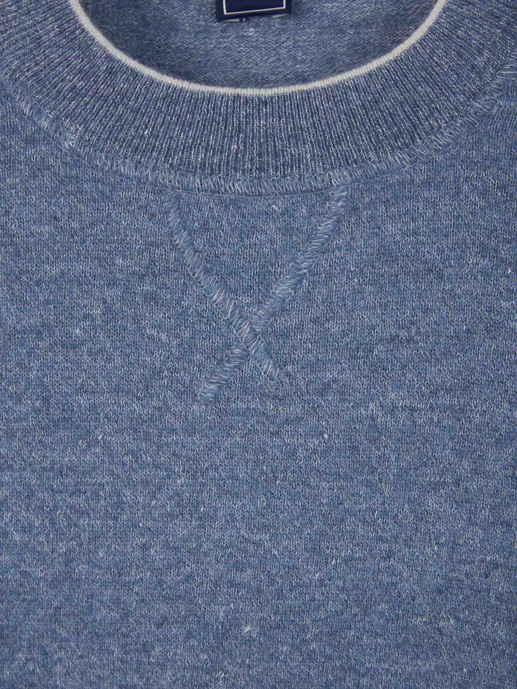 Fedeli Round Neck Sweater In Blue