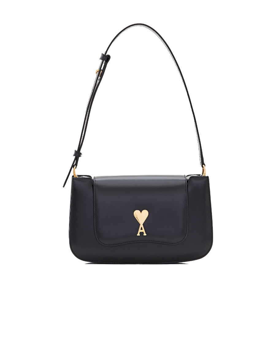 Ami Alexandre Mattiussi Adjustable Shoulder Strap Single Shoulder Bag In Black