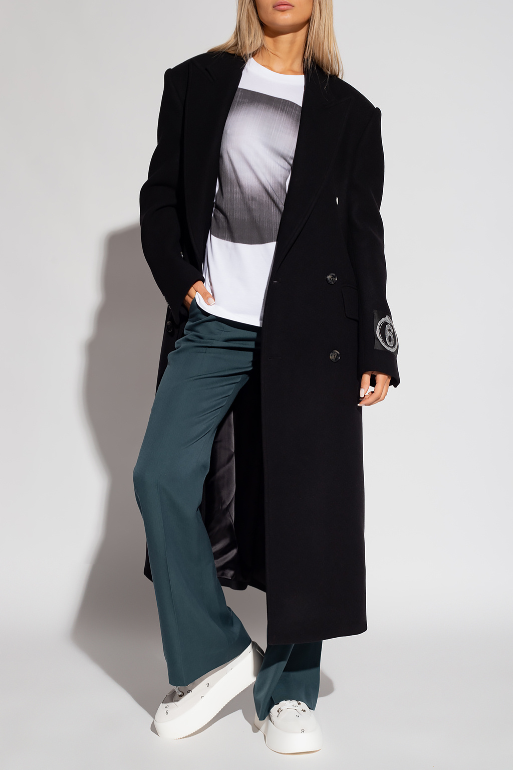 MM6 MAISON MARGIELA WOOL GABARDINE FLARES