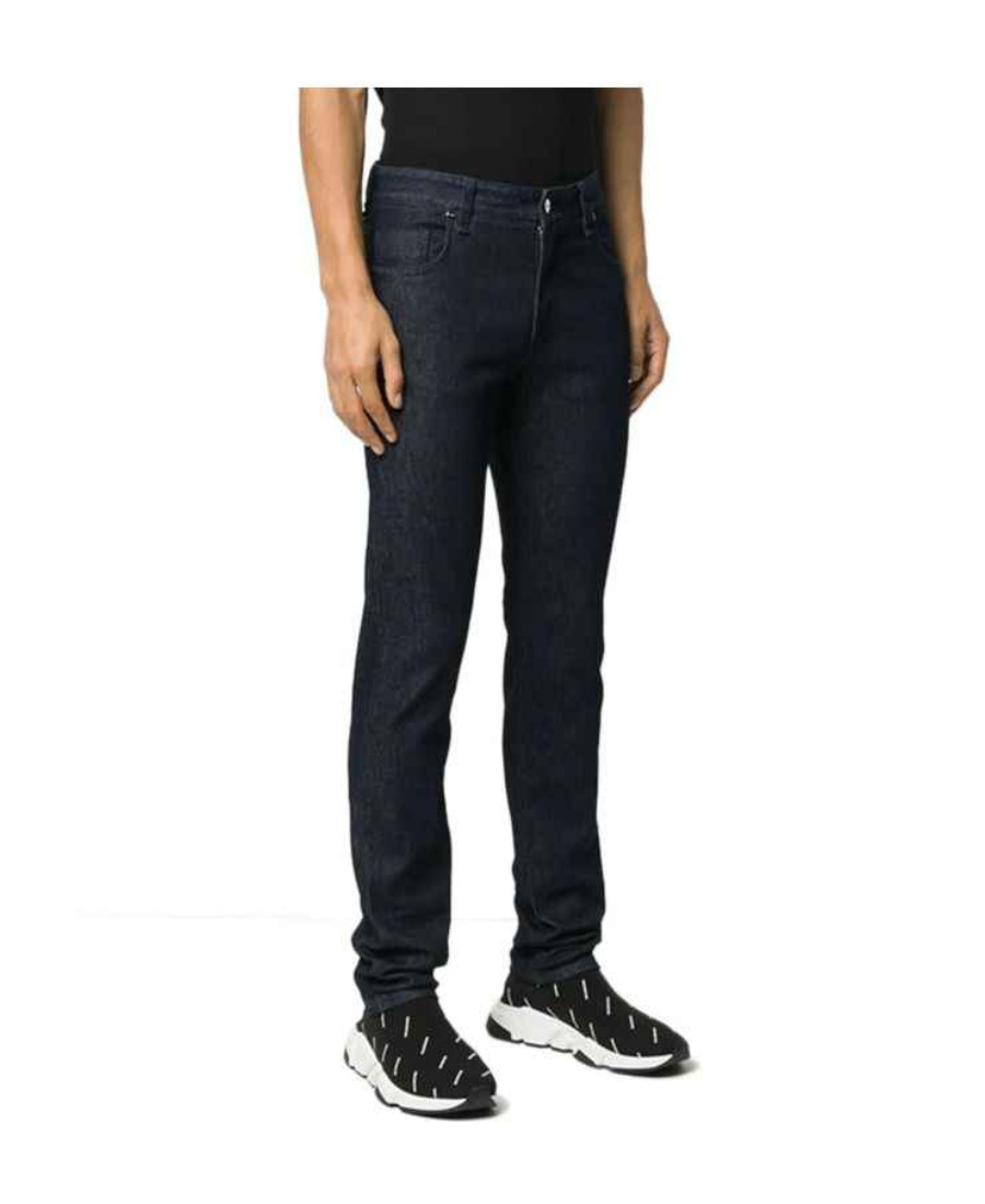 Fendi Logo Print Skinny-fit Jeans In Black