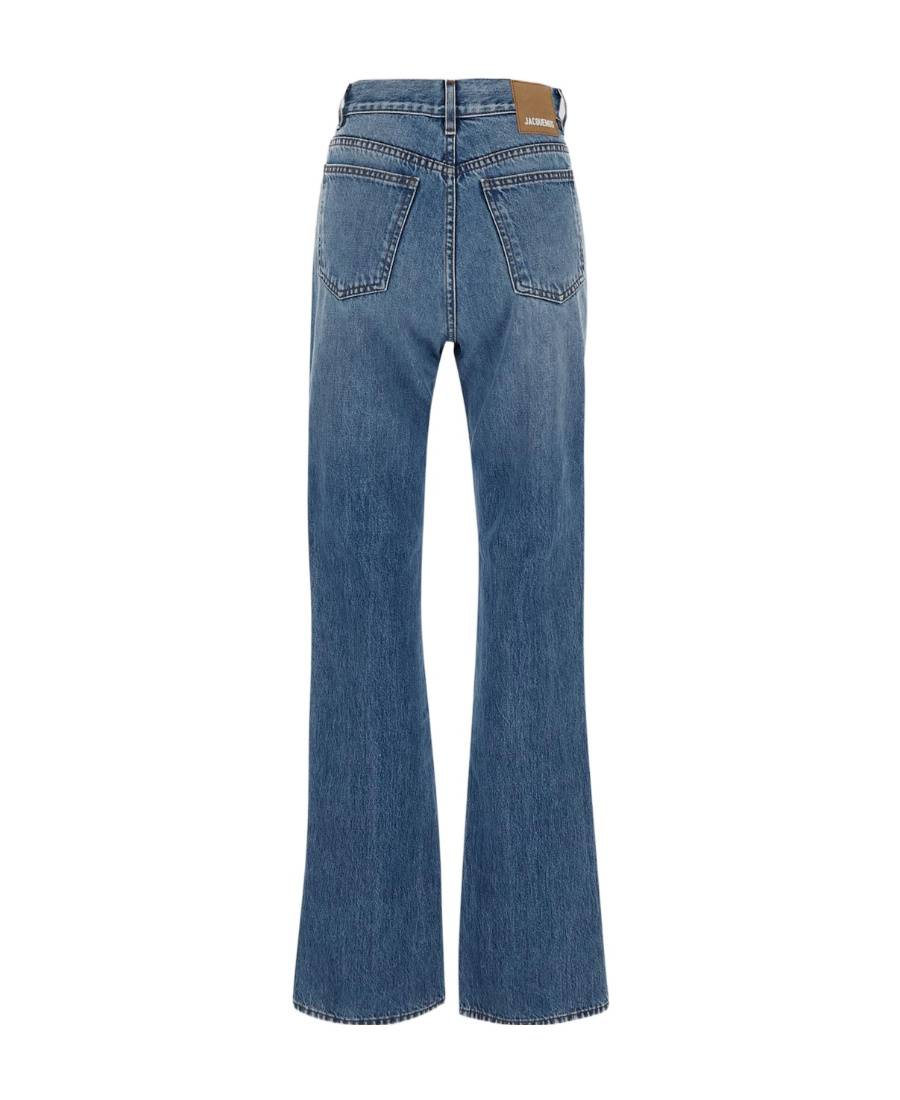 Jacquemus Horn Denim Trousers In Blue