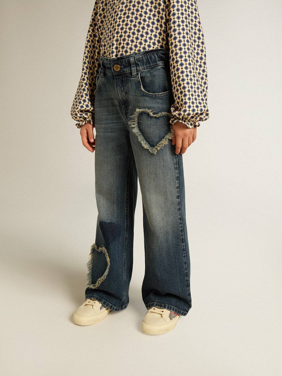 Golden Goose Bootcut Cotton Jeans In Black