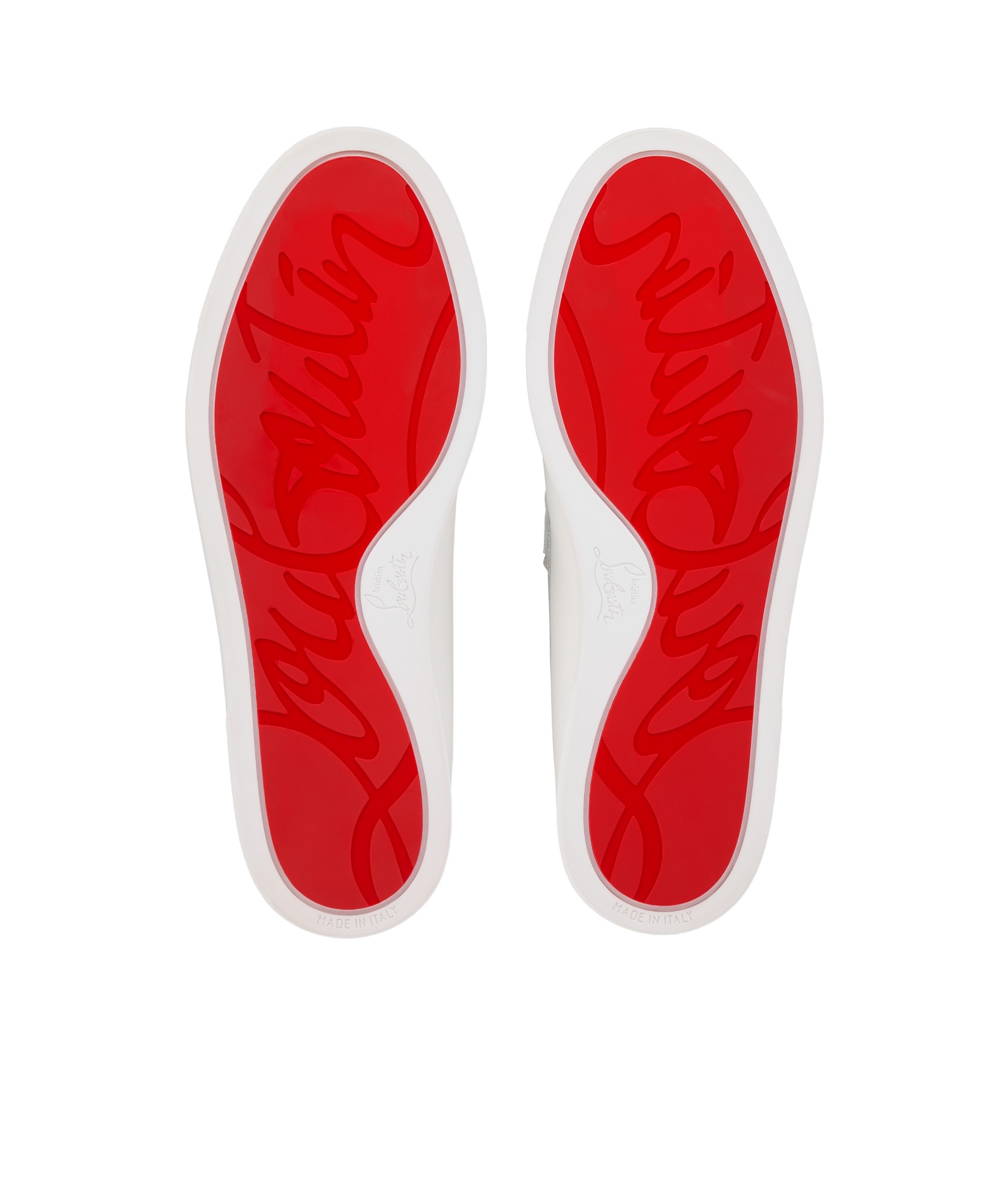 Christian Louboutin Chambeliboat Leather Boat Shoes In White