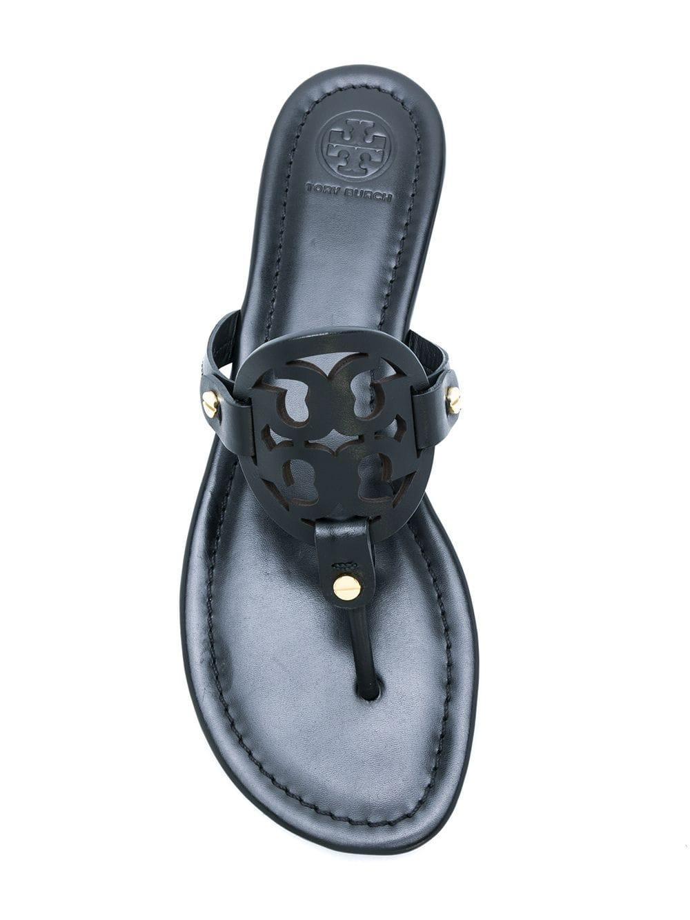 Tory Burch Miller Soft Sandal In Black