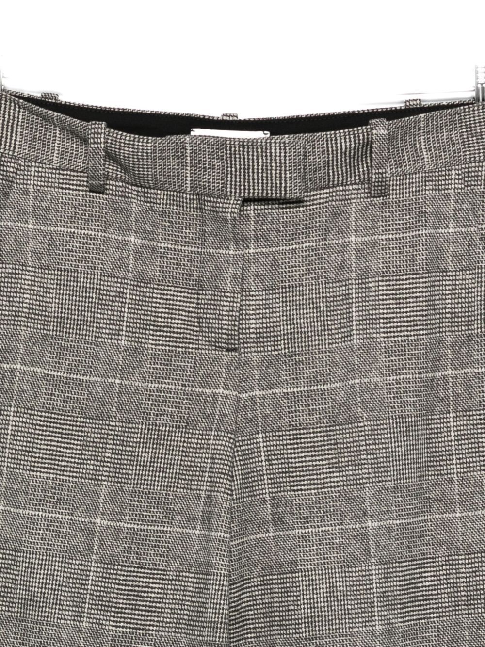 Circolo 1901 Grey Checkered Wide-leg Trousers With High Waist In Gray