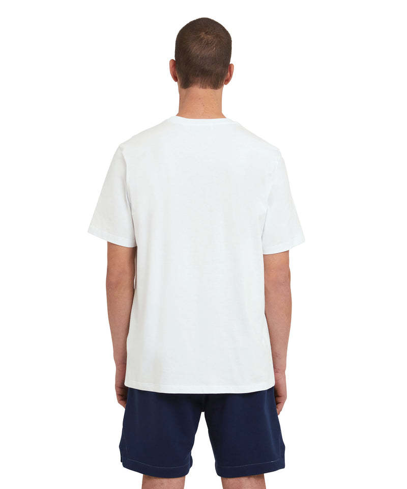 Msgm Logo-print Cotton T-shirt In White