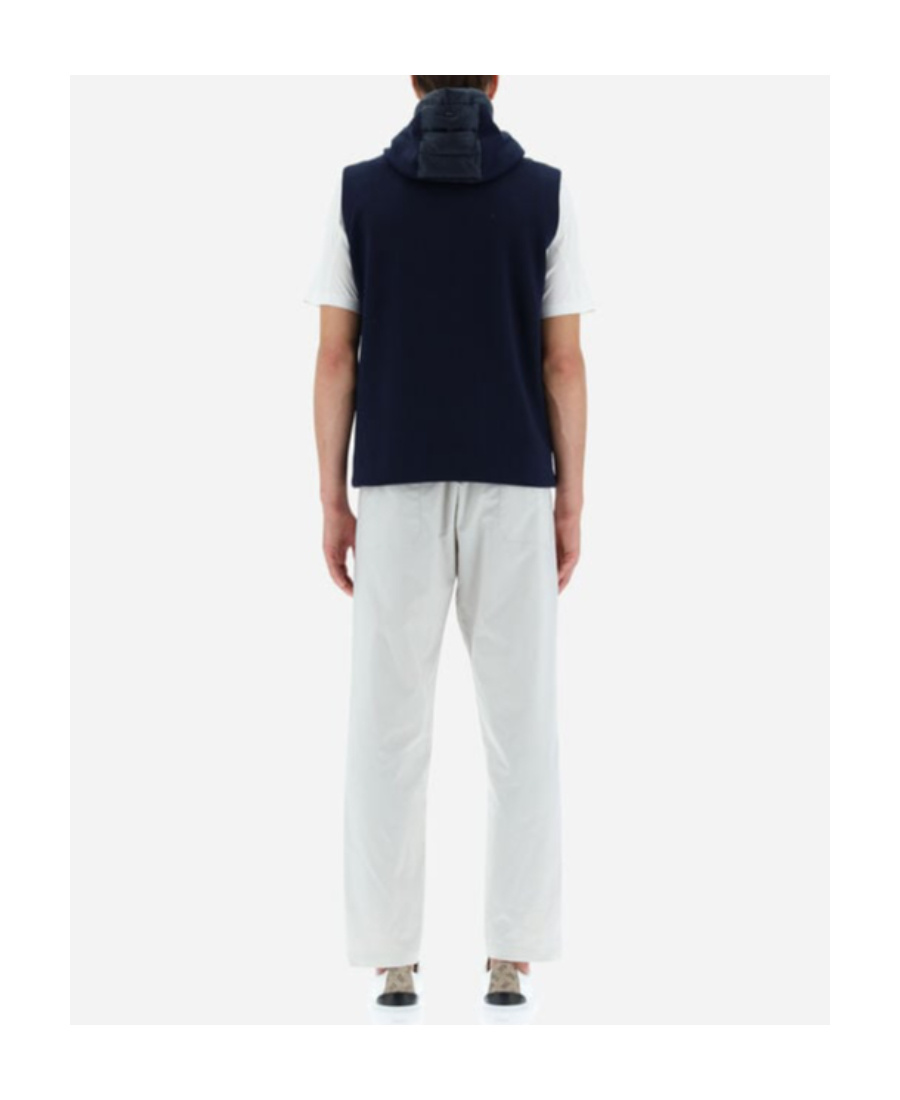 Herno Padded Hooded Gilet In Black