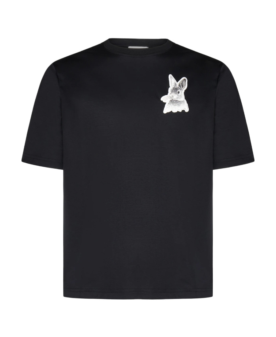 Lanvin L Rabbit Patch T-shirt In Black