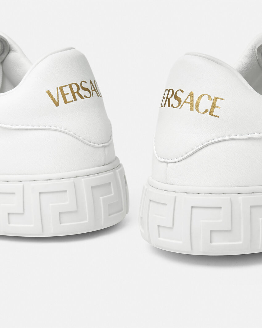 Versace Greca Eco Leather In White