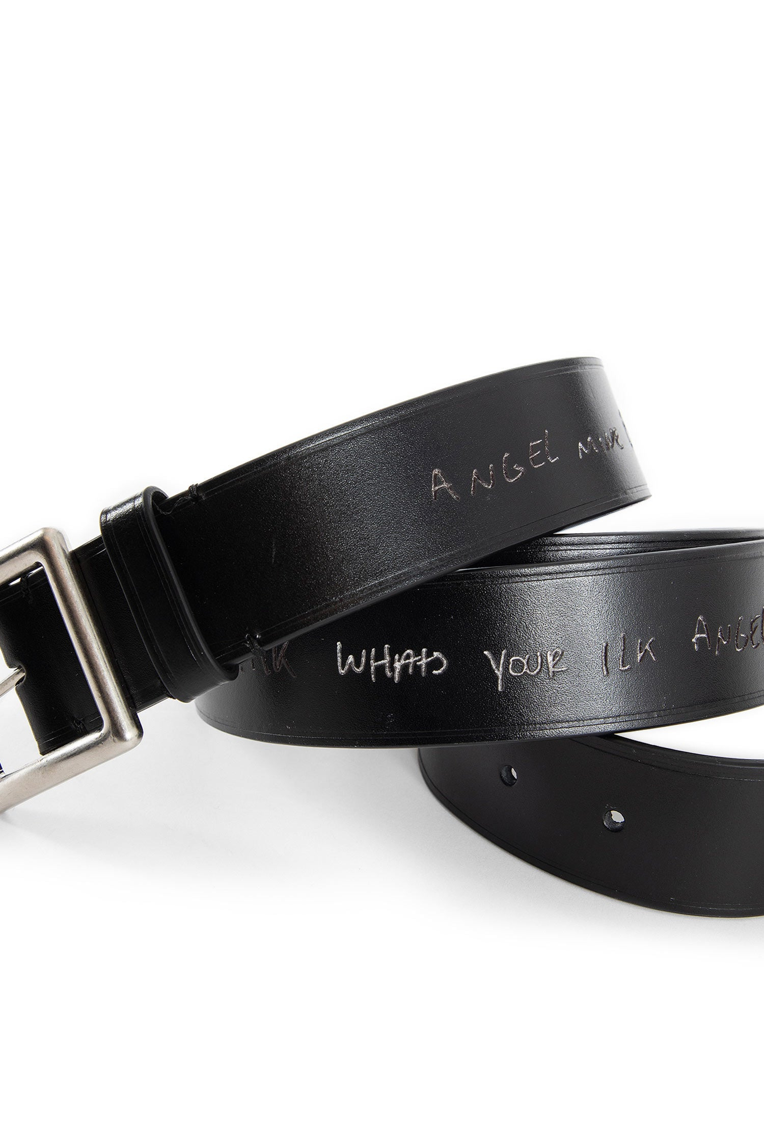 Ann Demeulemeester Sikri Poem Belt 35mm In Black