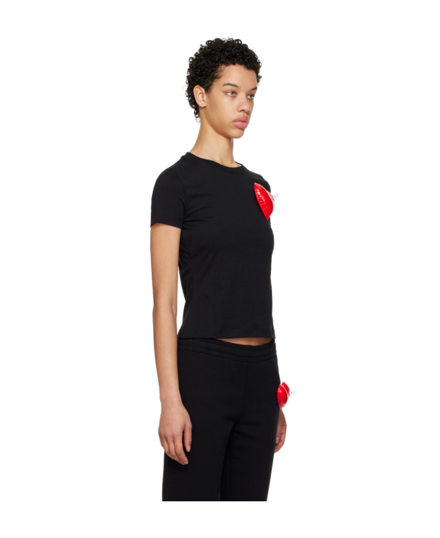 Moschino Logo Short-sleeved T-shirt In Black