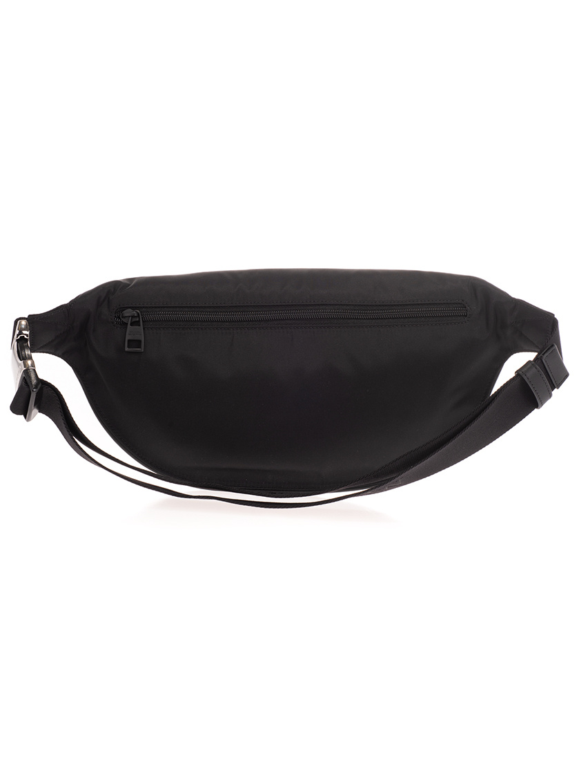 Alexander Mcqueen Graffiti Logo Belt Bag In Black