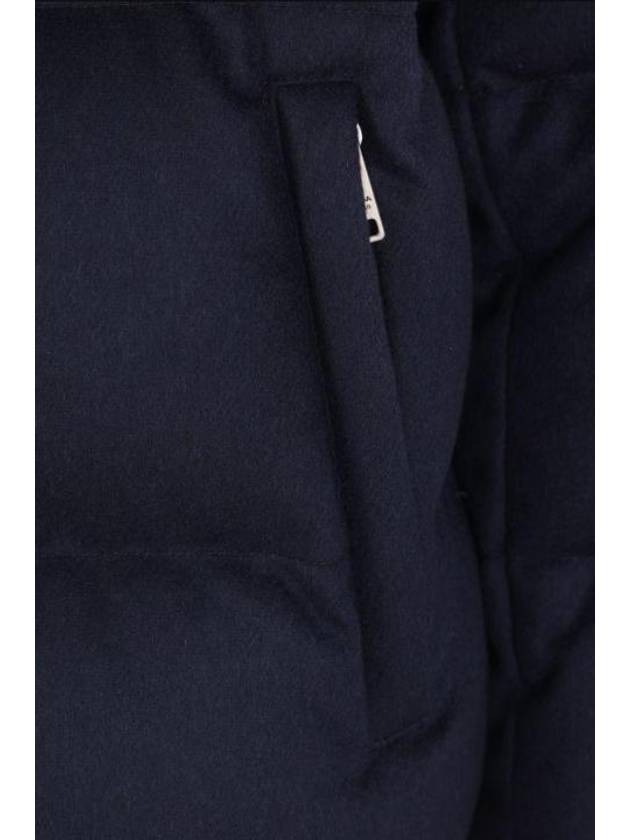 Prada Medium-weight Cashmere Down Jacket In Blue