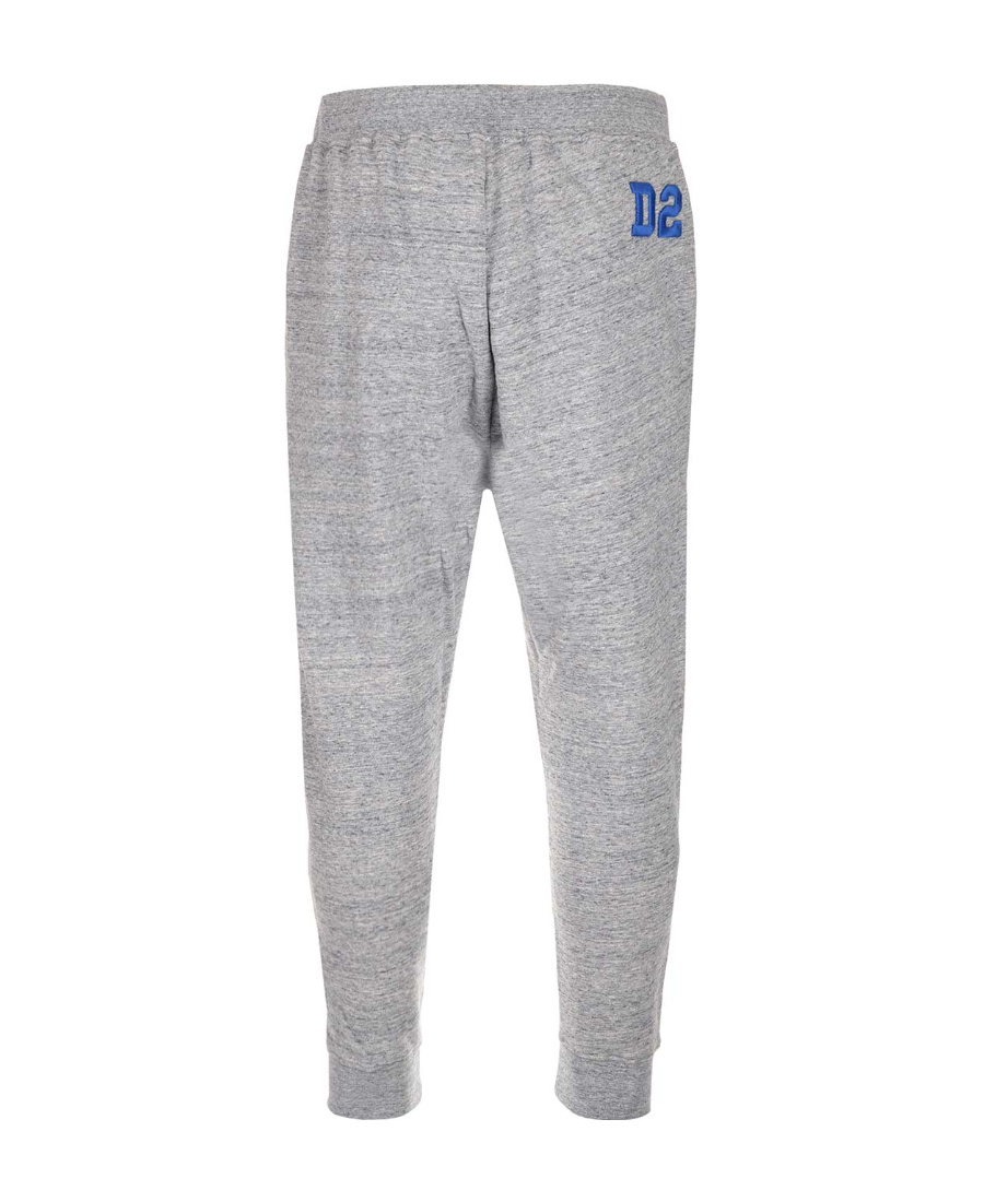 Dsquared2 Embroidered-logo Cotton Track Pants In Gray