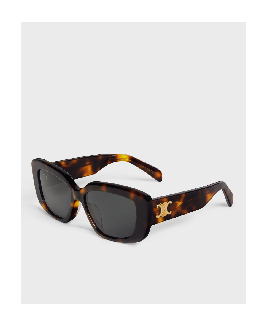 Celine Triomphe 04 Acetate Sunglasses In Brown