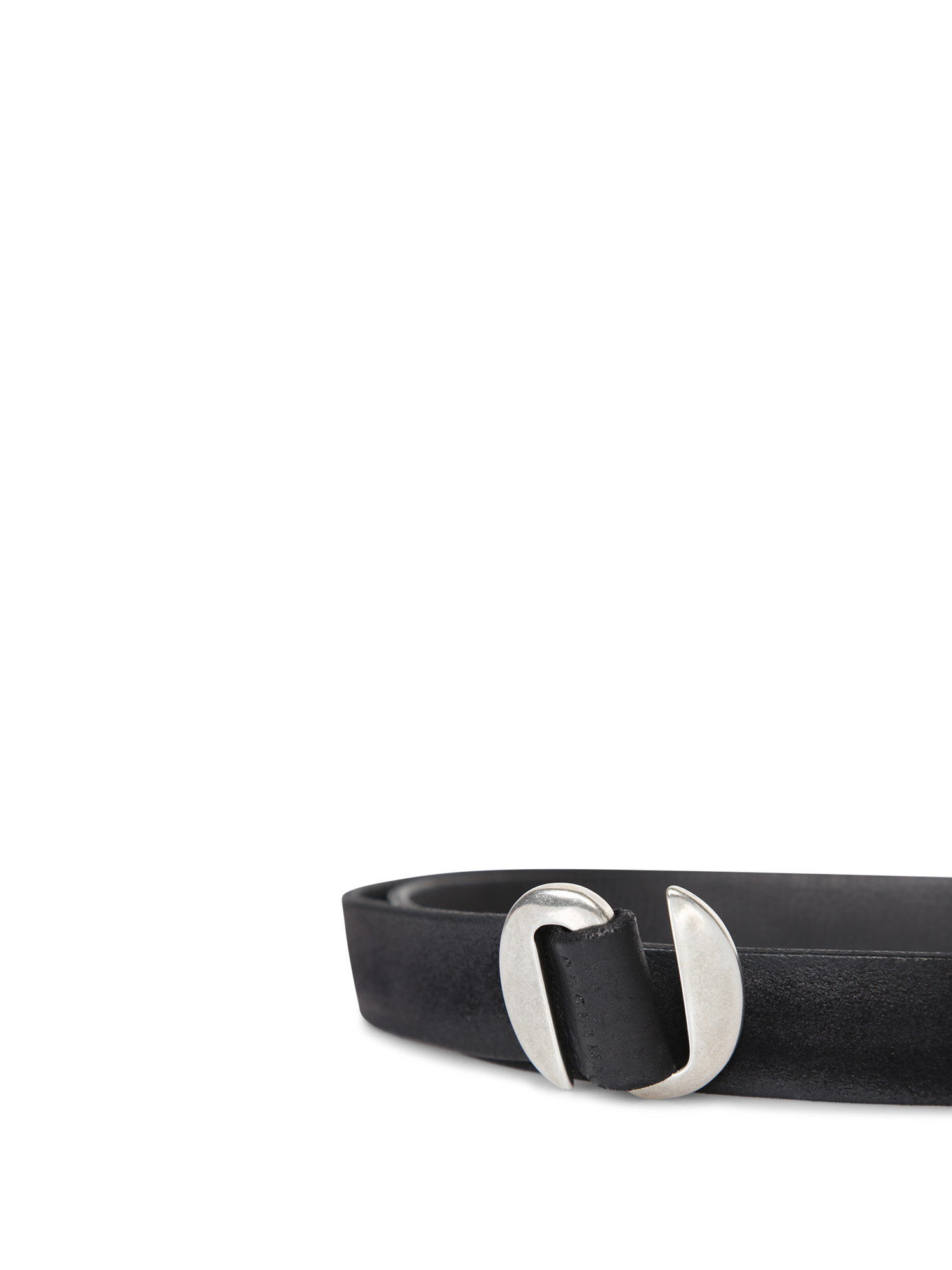 Orciani Suede Double Belt In Black