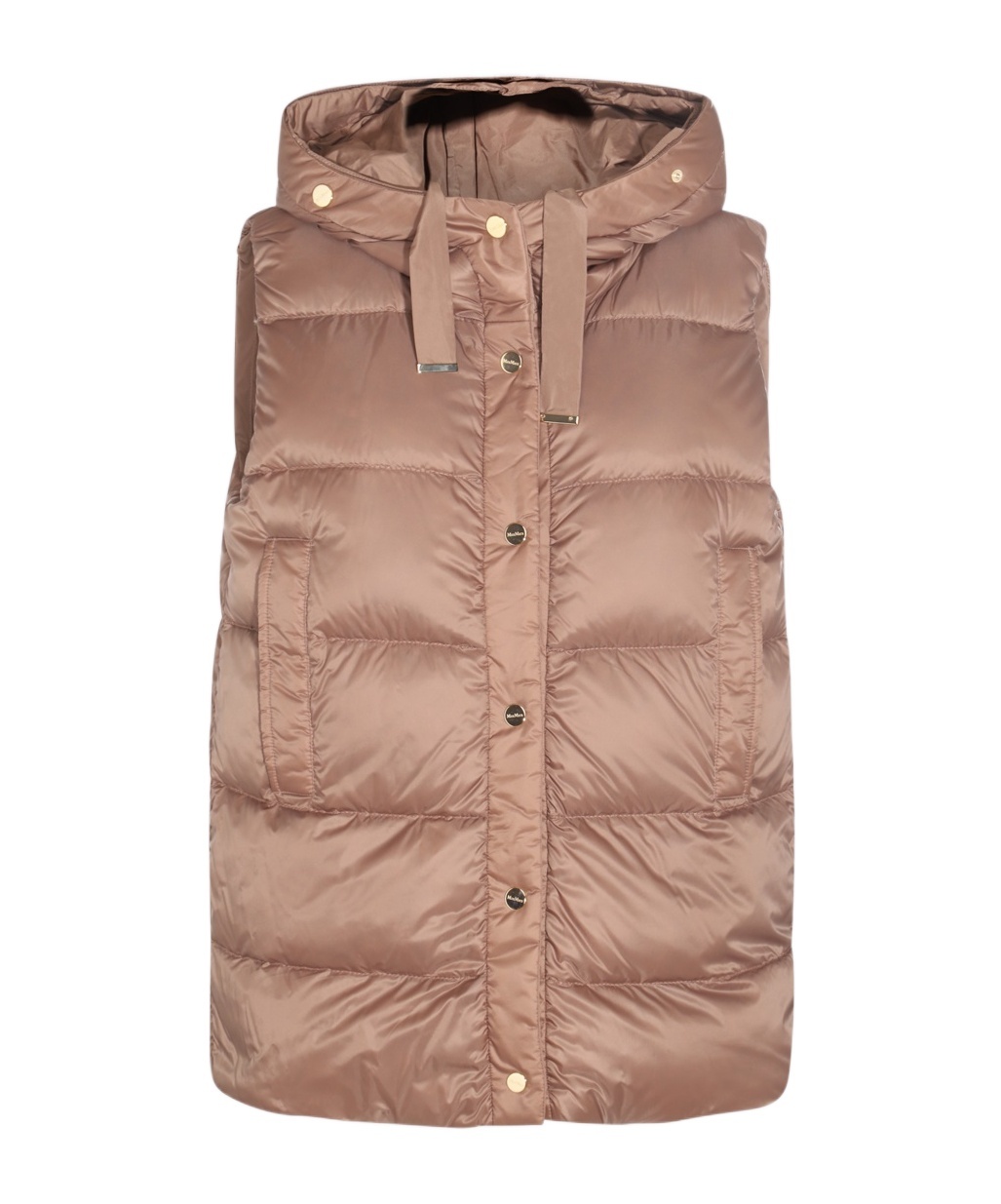 Max Mara Sleeveless Vest In Nude