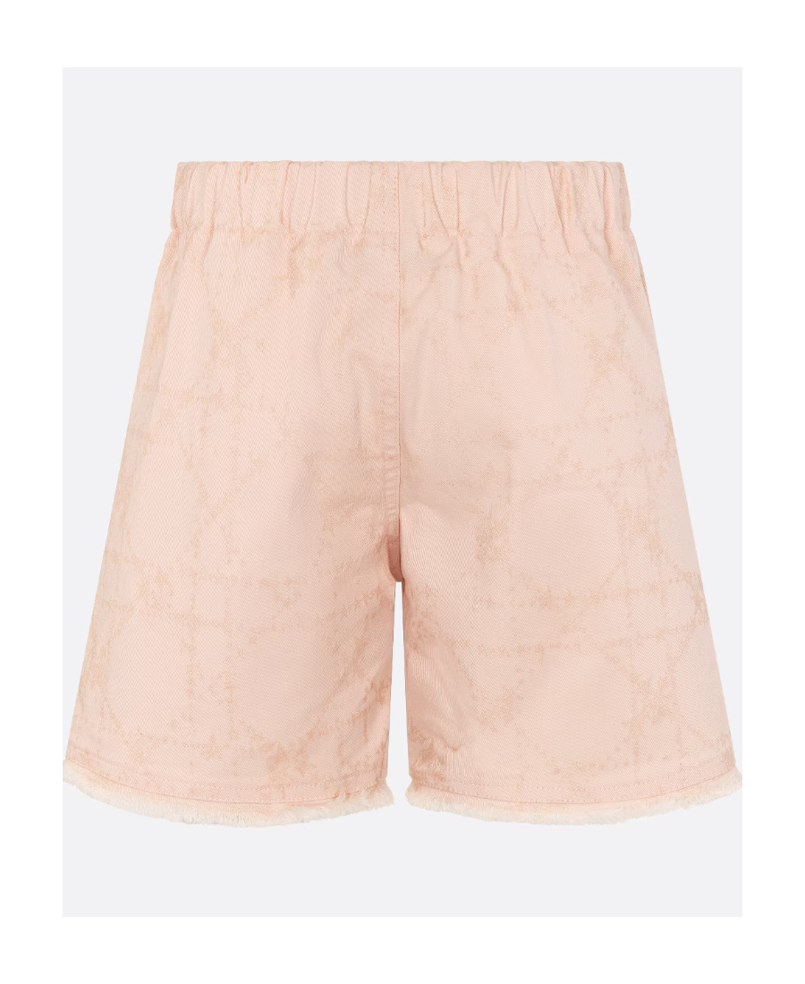 Dior Logo Shorts In Nude